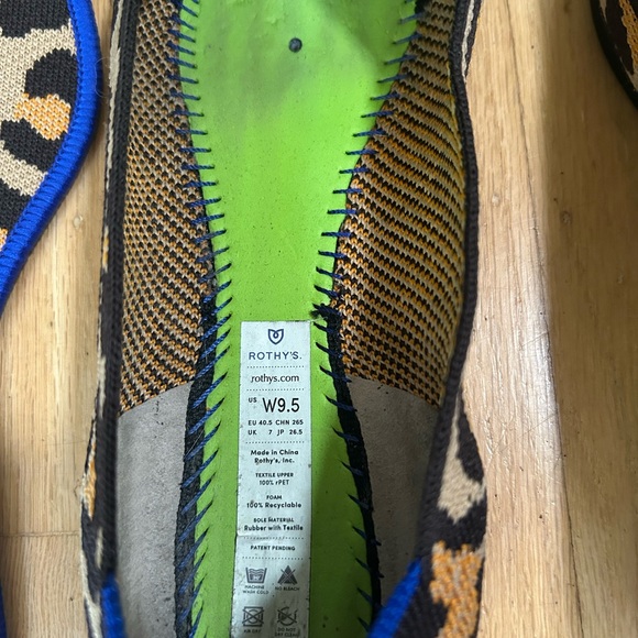 Rothy's The Point Leopard Print Women's Flats - Picture 2 of 10